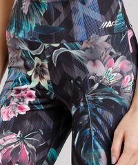 Calca-Legging-Feminina-Esportiva-Ace-Estampada-Floral-Cos-Largo-com-Protecao-UV50--Preta-9085225-Preto_4