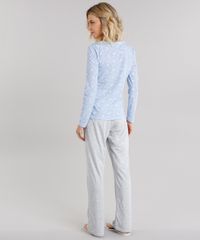 Pijama-Feminino-com-Estampa-Floral-Manga-Longa-Azul-Claro-9119110-Azul_Claro_2