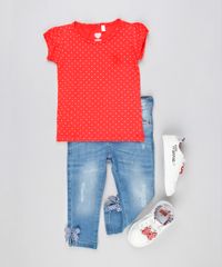 Blusa-Infantil-Estampada-Poa-Manga-Curta-Decote-Redondo-em-Algodao---Sustentavel-Vermelha-9146409-Vermelho_3