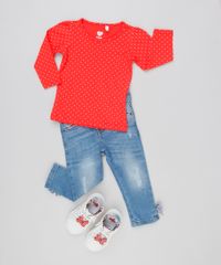 Blusa-Infantil-Estampada-Poa-Manga-Longa-Decote-Redondo-em-Algodao---Sustentavel-Vermelha-9145687-Vermelho_3