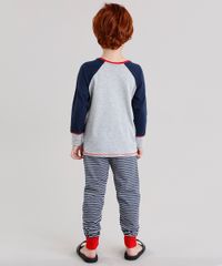 Pijama-infantil-Raglan--Play-Again---com-Estampa-Listrada-Manga-Longa-Cinza-Mescla-9133147-Cinza_Mescla_2