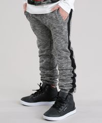 Calca-Infantil-em-Moletom-com-Bolsos-Faixa-Lateral-Cinza-Mescla-Escuro-8861884-Cinza_Mescla_Escuro_1 Calca-Infantil-em-Moletom-com-Bolsos-Faixa-Lateral-Cinza-Mescla-Escuro-8861884-Cinza_Mescla_Escuro_1