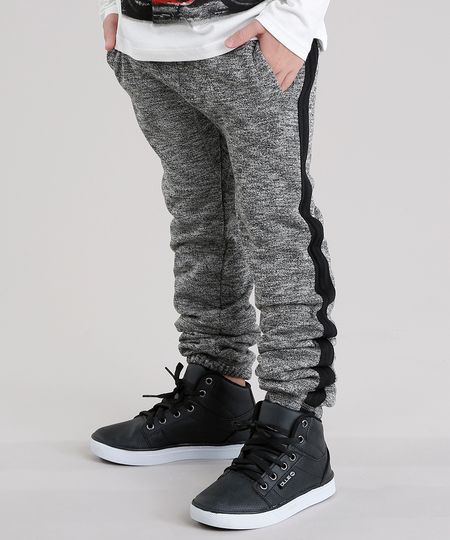 Calca-Infantil-em-Moletom-com-Bolsos-Faixa-Lateral-Cinza-Mescla-Escuro-8861884-Cinza_Mescla_Escuro_1 Calca-Infantil-em-Moletom-com-Bolsos-Faixa-Lateral-Cinza-Mescla-Escuro-8861884-Cinza_Mescla_Escuro_1