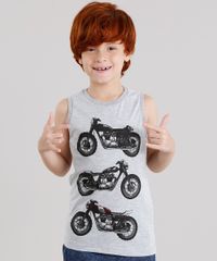 Regata-Infantil-com-Estampa-de-Motocicletas-Gola-Careca-Cinza-Mescla-9135436-Cinza_Mescla_1
