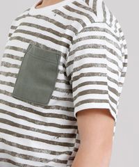 Camiseta-Infantil-Listrada-com-Bolso-Manga-Curta-Gola-Careca-em-Algodao---Sustentavel-Off-White-9141760-Off_White_4