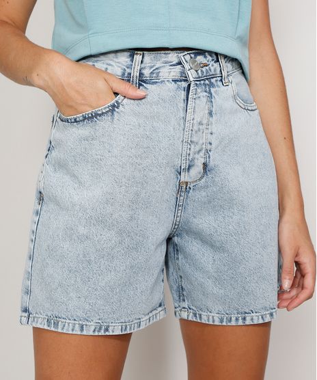 Bermuda-Jeans-Feminina-Cintura-Super-Alta-Marmorizada-Azul-Claro-9982414-Azul_Claro_1