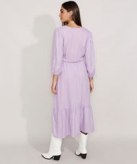 Vestido-Feminino-Midi-com-Recorte-e-Botoes-Manga-Bufante-Lilas-9976582-Lilas_2