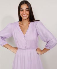 Vestido-Feminino-Midi-com-Recorte-e-Botoes-Manga-Bufante-Lilas-9976582-Lilas_5