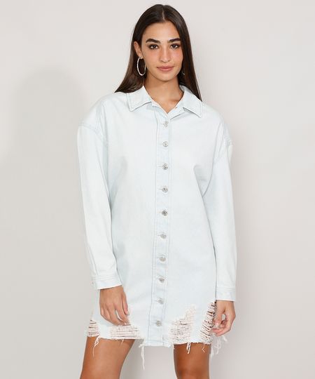 Vestido-Chemise-Jeans-Feminino-Curto-com-Barra-Destroyed-Manga-Longa-Azul-Claro-9985795-Azul_Claro_1 Vestido-Chemise-Jeans-Feminino-Curto-com-Barra-Destroyed-Manga-Longa-Azul-Claro-9985795-Azul_Claro_1