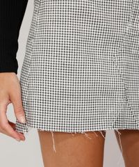 Saia-de-Sarja-Feminina-Curta-Estampada-Xadrez-Vichy-com-Barra-a-Fio-Preta-9981597-Preto_6