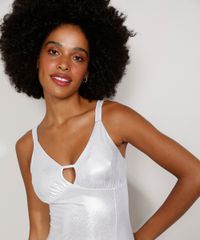 Vestido-Feminino-Curto-Decote-V-com-Fenda-Alca-Media-Prateado-9960028-Prateado_5
