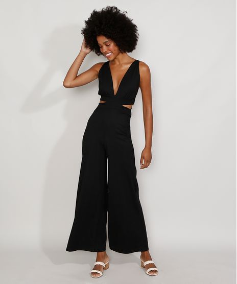Macacao-Feminino-Pantalona-Canelado-com-Vazado-Alca-Larga-Preto-9977671-Preto_1
