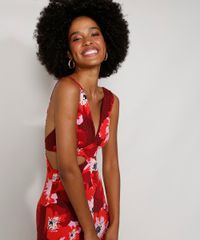 Macacao-Feminino-Pantalona-Estampado-Floral-com-Vazado-Alca-Larga-Vermelho-Escuro-9977675-Vermelho_Escuro_6