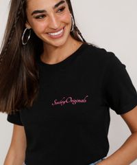 Camiseta-Feminina-Smiley-Manga-Curta-Preta-9976524-Preto_4