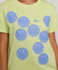 Camiseta-Feminina-Smiley-Manga-Curta-Verde-9976530-Verde_2