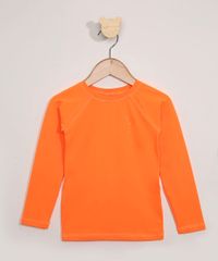 Blusa-de-Praia-Infantil-Manga-Longa-com-Protecao-UV50--Laranja-9975645-Laranja_1