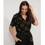 Camisa-Feminina-Estampada-Smiley-Manga-Curta-Preta-9977997-Preto_1