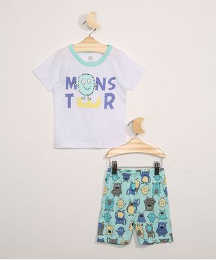 Pijama-Infantil-Brandili-Manga-Curta-Monstros-Branco-9968138-Branco_1