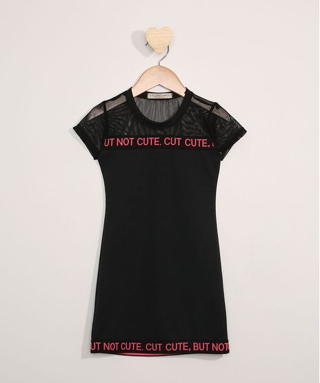 Vestido-Infantil-Manga-Curta-com-Recorte--Preto-9974229-Preto_1