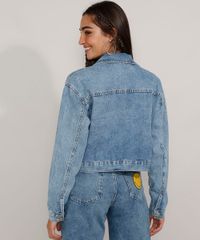 Jaqueta-Jeans-Feminina-Smiley-Cropped-com-Buttons-Azul-Medio-9982438-Azul_Medio_4