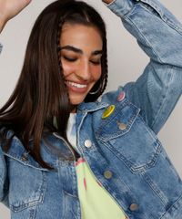 Jaqueta-Jeans-Feminina-Smiley-Cropped-com-Buttons-Azul-Medio-9982438-Azul_Medio_6