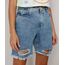 Bermuda-Jeans-Feminina-Smiley-Cintura-Super-Alta-Destroyed-Azul-Medio-9981702-Azul_Medio_1