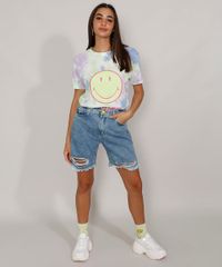 Bermuda-Jeans-Feminina-Smiley-Cintura-Super-Alta-Destroyed-Azul-Medio-9981702-Azul_Medio_3