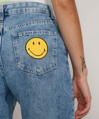 Bermuda-Jeans-Feminina-Smiley-Cintura-Super-Alta-Destroyed-Azul-Medio-9981702-Azul_Medio_6