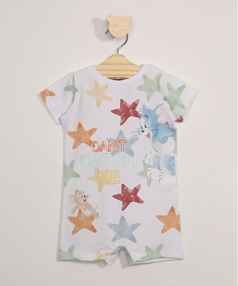 Macaquinho-Infantil-Manga-Curta-Estampado-Estrelas-Tom-e-Jerry-Off-White-9976340-Off_White_1