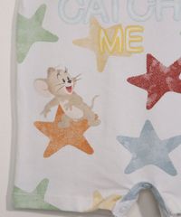 Macaquinho-Infantil-Manga-Curta-Estampado-Estrelas-Tom-e-Jerry-Off-White-9976340-Off_White_4