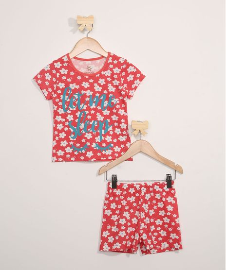 Pijama-Infantil-Brandili-Manga-Curta-Estampado-Floral-Coral-9968099-Coral_1