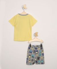 Pijama-Infantil-Brandili-Manga-Curta-Monstros-Amarelo-9968138-Amarelo_3