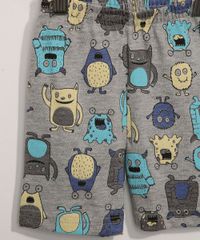 Pijama-Infantil-Brandili-Manga-Curta-Monstros-Amarelo-9968138-Amarelo_4
