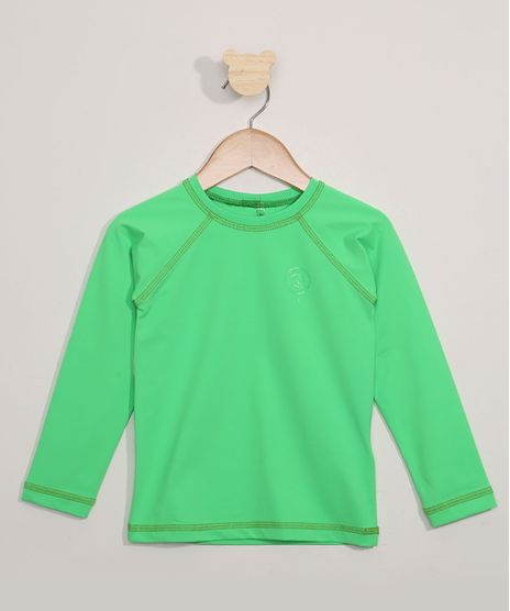Blusa-de-Praia-Infantil-Manga-Longa-com-Protecao-UV50--Verde-9975645-Verde_1