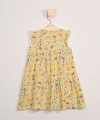 Vestido-Infantil-Manga-Curta-Estampado-Borboletas-Amarelo-9979704-Amarelo_2
