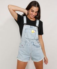 Jardineira-Jeans-Feminina-Smiley-com-Buttons-Azul-Claro-9982434-Azul_Claro_1