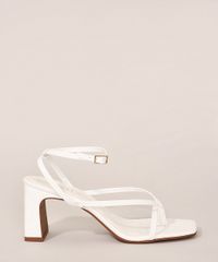 Sandalia-Feminina-Salto-Medio-Texturizada-Croco-Oneself-Branco-9984389-Branco_2