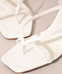 Sandalia-Feminina-Salto-Medio-Texturizada-Croco-Oneself-Branco-9984389-Branco_3