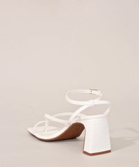 Sandalia-Feminina-Salto-Medio-Texturizada-Croco-Oneself-Branco-9984389-Branco_4