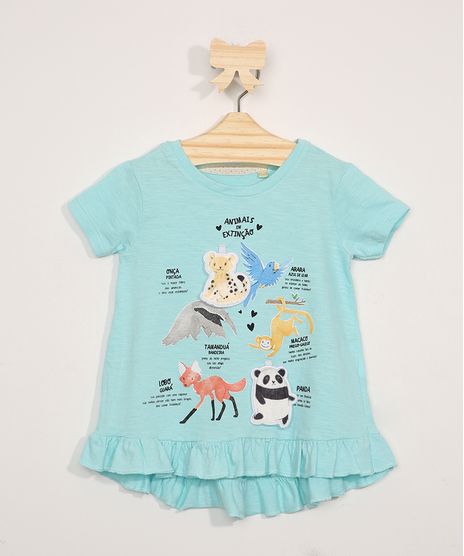 Blusa-Infantil-Manga-Curta-com-Estampa-Interativa-de-Animais-em-Extincao-e-Babado-Verde-Agua-9978078-Verde_Agua_1