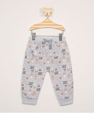 Calca-de-Moletom-Infantil-Jogger-Estampada-Tom-e-Jerry-com-Bolso-Canguru-Cinza-Mescla-9976332-Cinza_Mescla_1