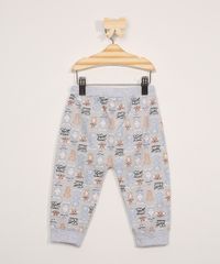 Calca-de-Moletom-Infantil-Jogger-Estampada-Tom-e-Jerry-com-Bolso-Canguru-Cinza-Mescla-9976332-Cinza_Mescla_2