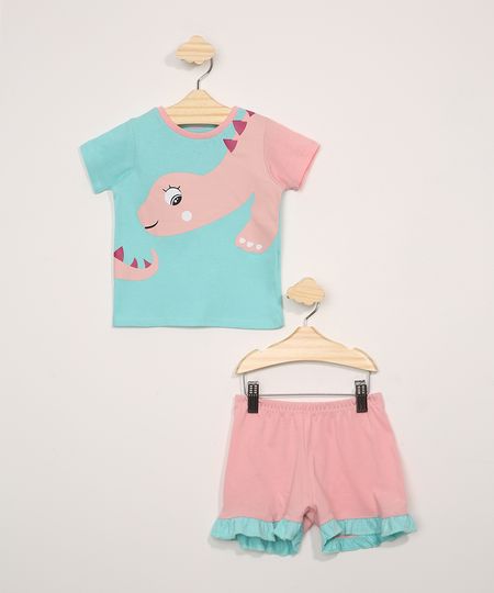 Pijama-Infantil-Manga-Curta-Dinossauro-Azul-Claro-9976926-Azul_Claro_1