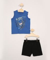 Conjunto-Infantil-Regata-Pj-Masks-Azul---Bermuda-de-Moletom-Preta-9975704-Preto_1