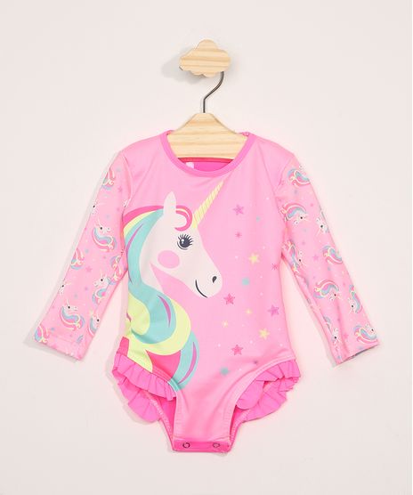 Maio-Infantil-Manga-Longa-Unicornio-com-Protecao-UV50--Rosa-9965862-Rosa_1