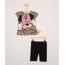 Conjunto-Infantil-Blusa-Manga-Curta-Estampada-Animal-Print-Onca-Minnie-Bege---Bermuda-Preta-9980064-Preto_1