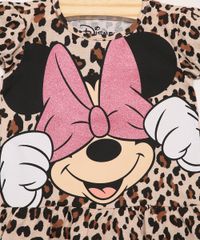 Conjunto-Infantil-Blusa-Manga-Curta-Estampada-Animal-Print-Onca-Minnie-Bege---Bermuda-Preta-9980064-Preto_2
