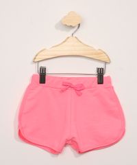 Short-de-Moletom-Infantil-Running-com-Laco-Rosa-Neon-9978490-Rosa_Neon_1