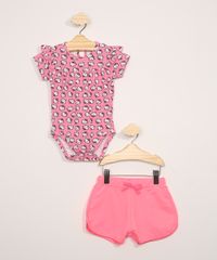 Short-de-Moletom-Infantil-Running-com-Laco-Rosa-Neon-9978490-Rosa_Neon_3