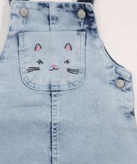 Salopete-Jeans-Infantil-Marmorizada-com-Bolso-e-Bordado-de-Gatinha-Azul-Claro-9978740-Azul_Claro_5